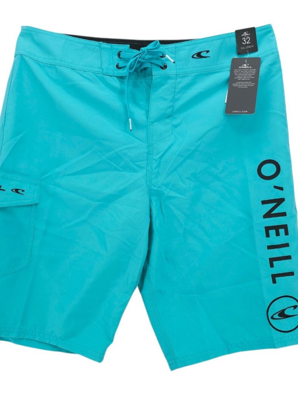 NWT O'NEILL Men's Santa Cruz Solid 2.0 Boardshorts Swim Turquoise Blue Size 32